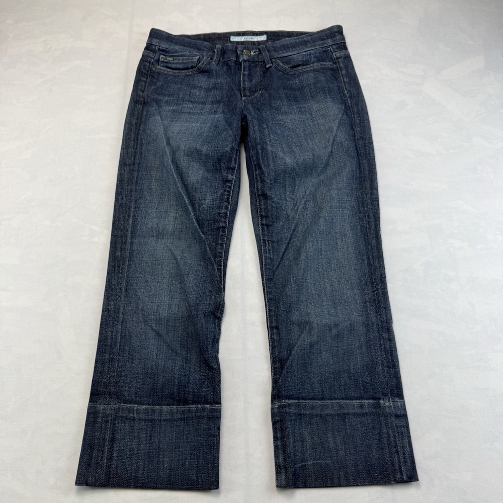 Joe's Jeans Socialite Kicker Jeans Women's W28 Dark Wash Wide Leg Stretch